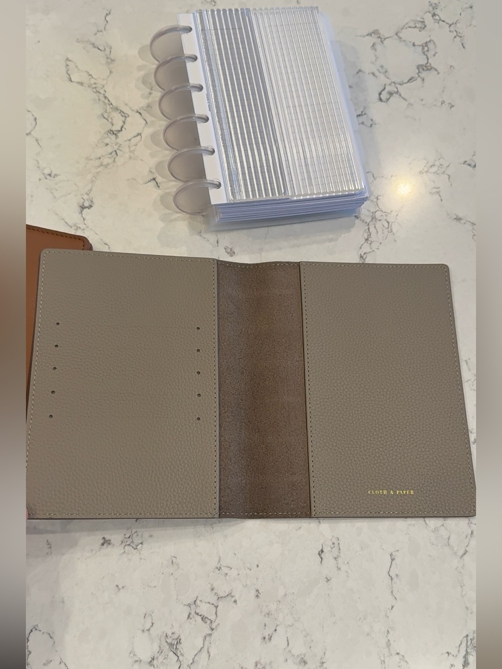 Cloth & Paper Bundle Vegan Leather Suede Planner Cover A5 - Picture 7 of 12